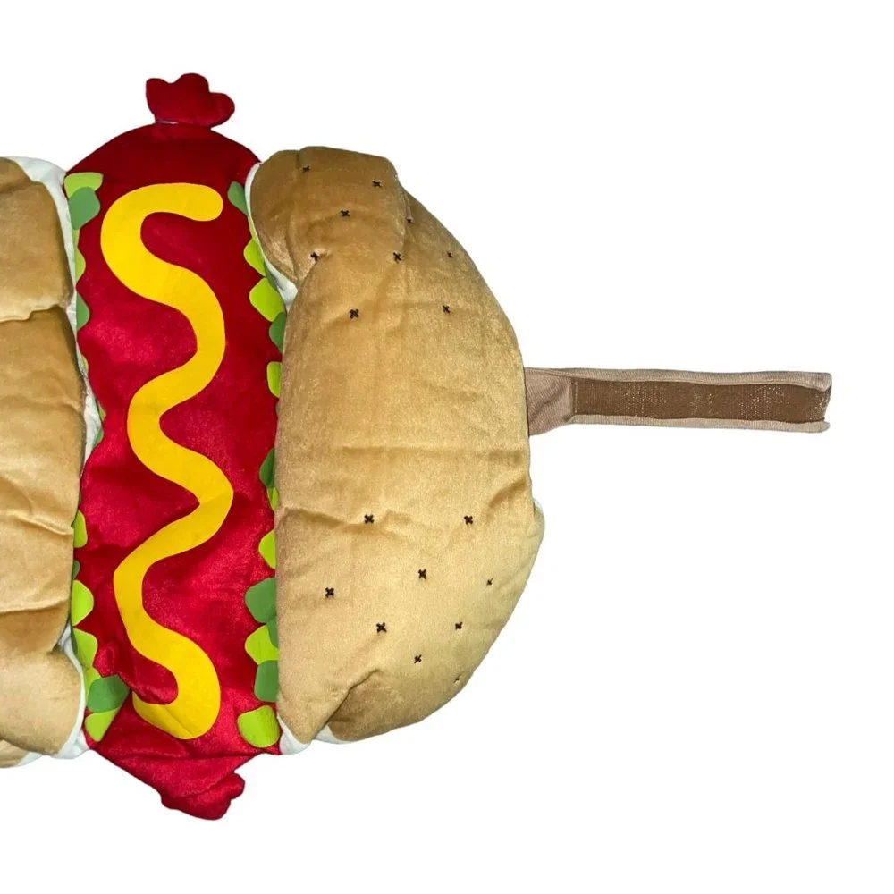 Target Halloween Plush Dog Hot Dog Costume Large Party Adjustable Straps BBQ